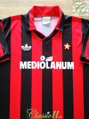 1990/91 AC Milan Home Football Shirt (M)