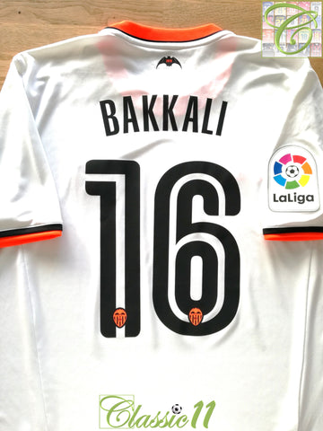 2016/17 Valencia Home La Liga Football Shirt Bakkali #16 (L)