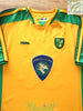 2004/05 Norwich City Home Premier League Football Shirt Ashton #36 (XL)