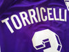 1999/00 Fiorentina Home Football Shirt Torricelli #3 (XL)