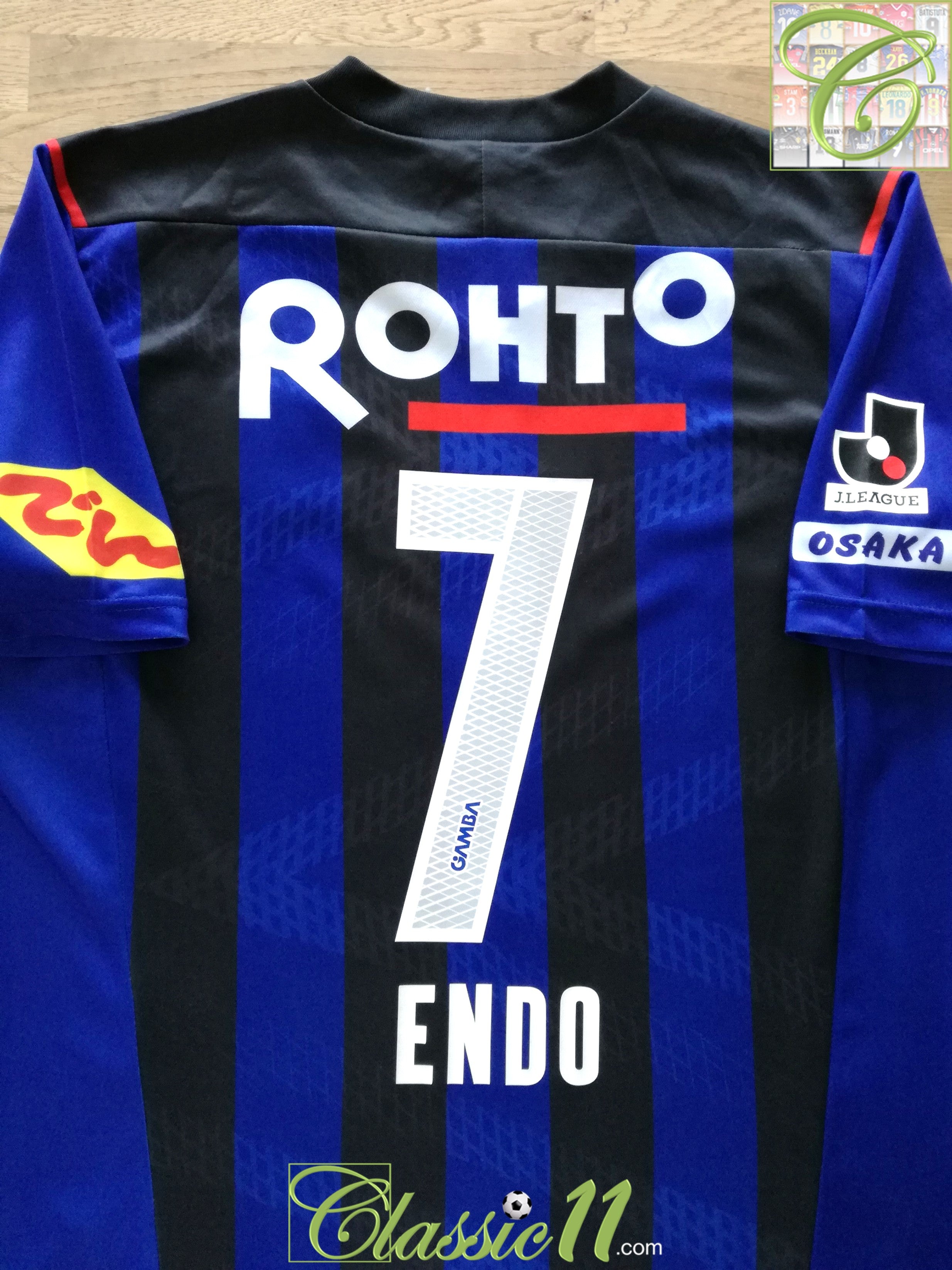 2014 Gamba Osaka Home J.League Football Shirt Endo #7 (L)