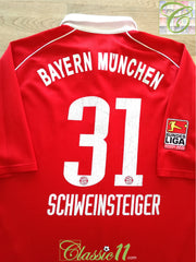 2005/06 Bayern Munich Home Bundesliga Football Shirt Schweinsteiger #31