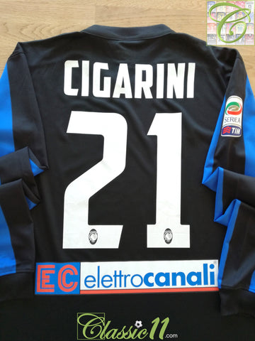 2015/16 Atalanta Home Serie A Football Shirt Cigarini #21 (XL)