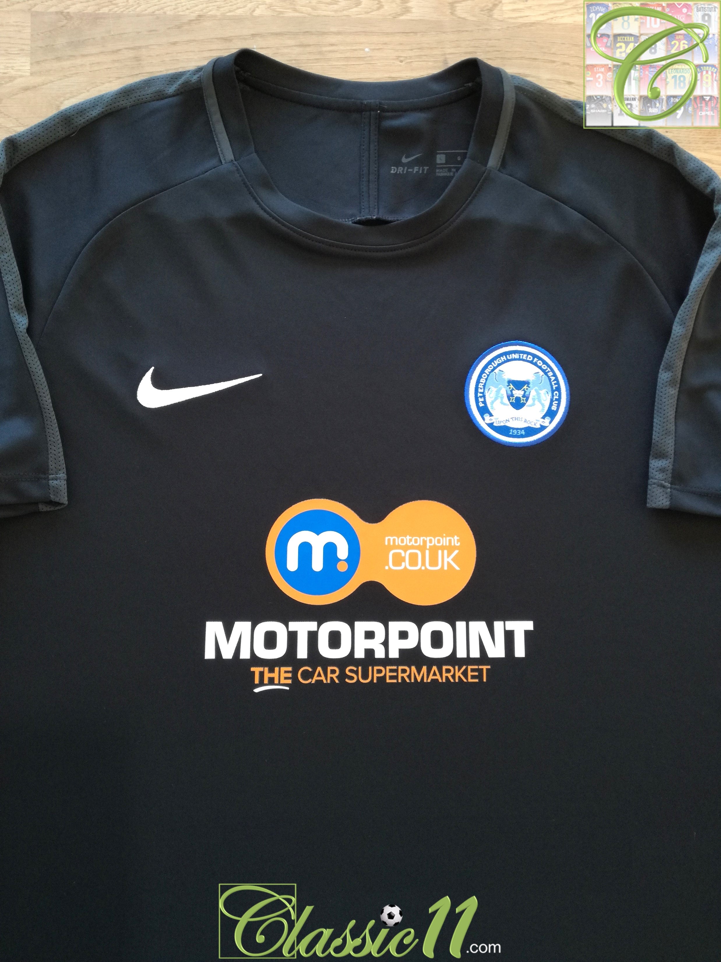 2018/19 Peterborough United Football Training Shirt - Black (L)