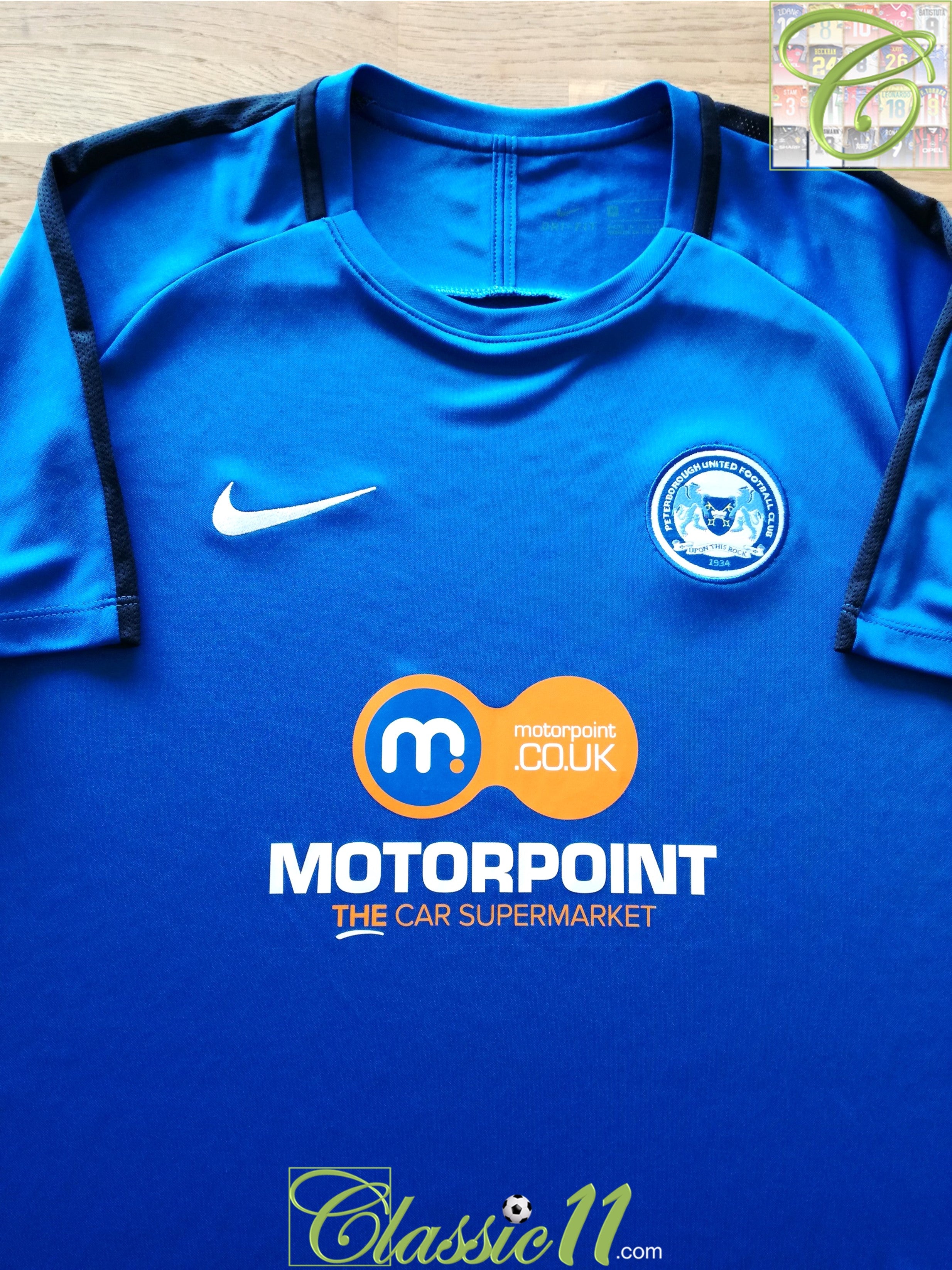 2018/19 Peterborough United Football Training Shirt - Blue (M)