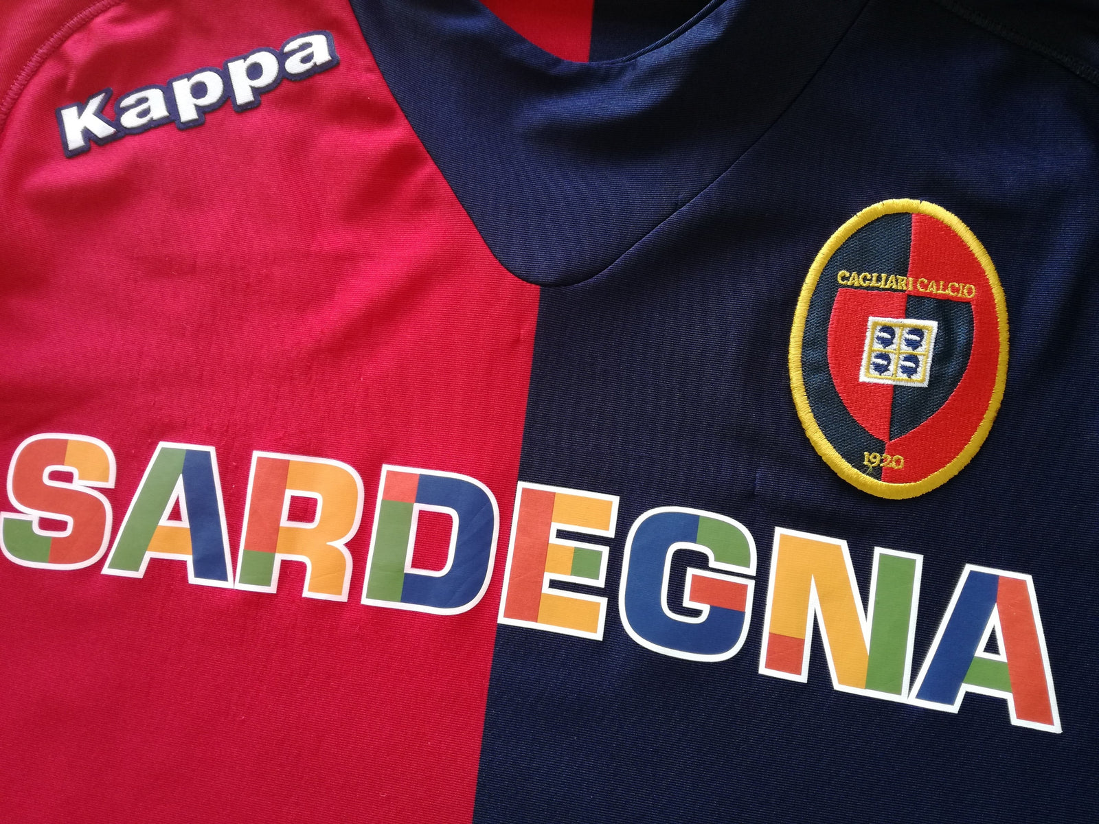 2012/13 Cagliari Home Serie A Football Shirt (S)