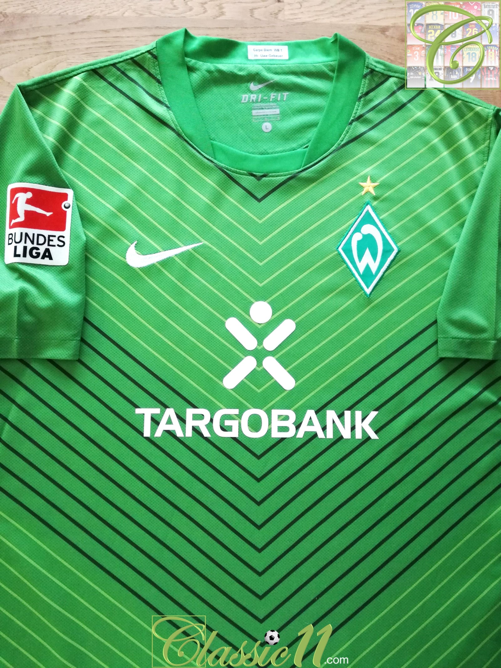 2011/12 Werder Bremen Home Bundesliga Football Shirt