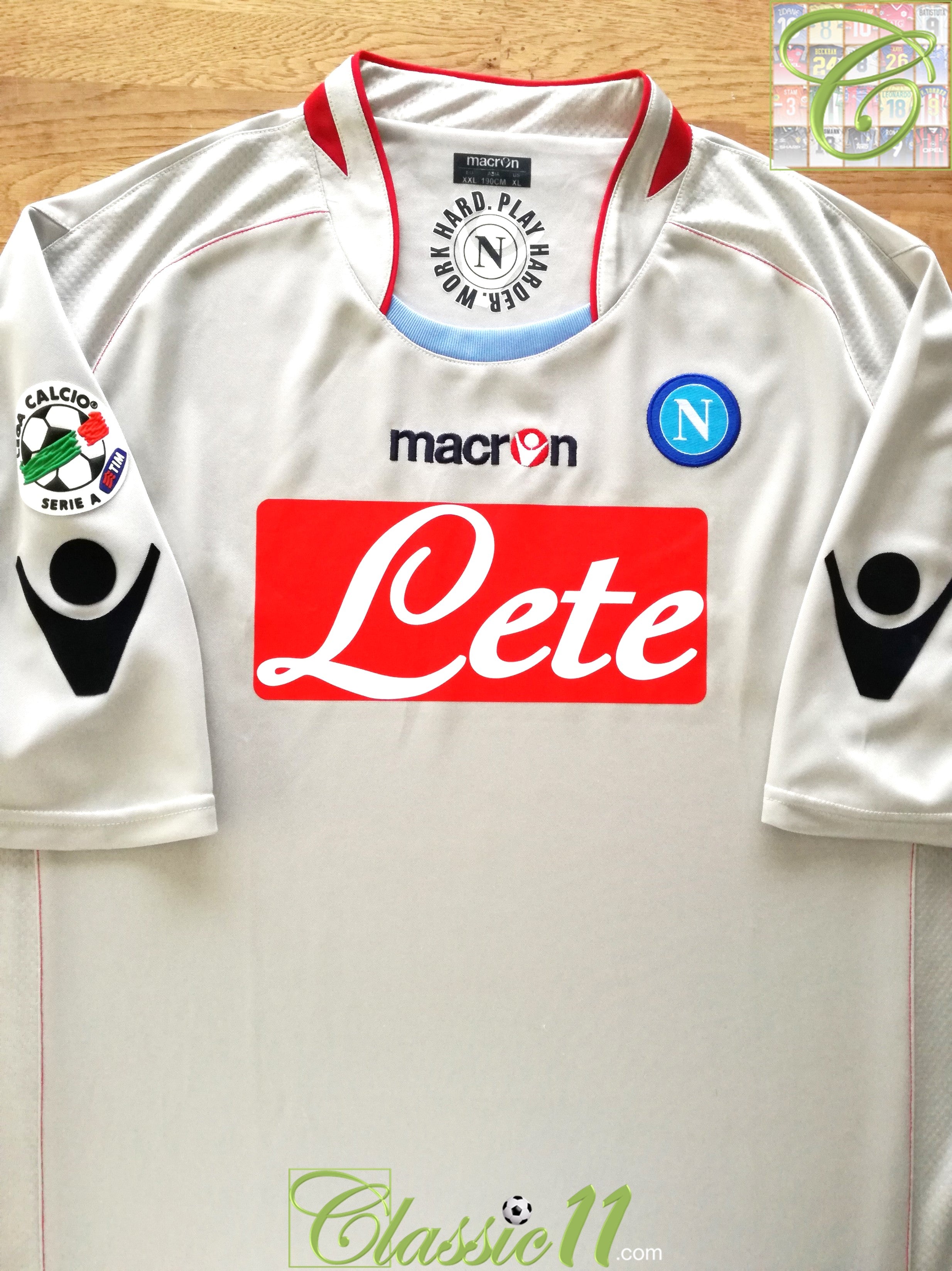 2009/10 Napoli Away Serie A Football Shirt (M)