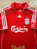2006/07 Liverpool Home Premier League Football Shirt Fowler #9 (XL)