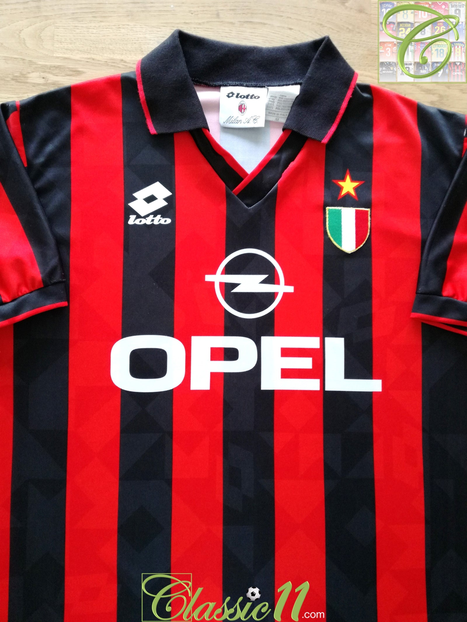 1994/95 AC Milan Home Serie A Football Shirt