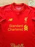 2016/17 Liverpool Home Premier League Football Shirt Coutinho #10 (W) (Size 12)