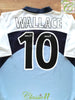 1999/00 Rangers Away SPL Football Shirt Wallace #10 (K)