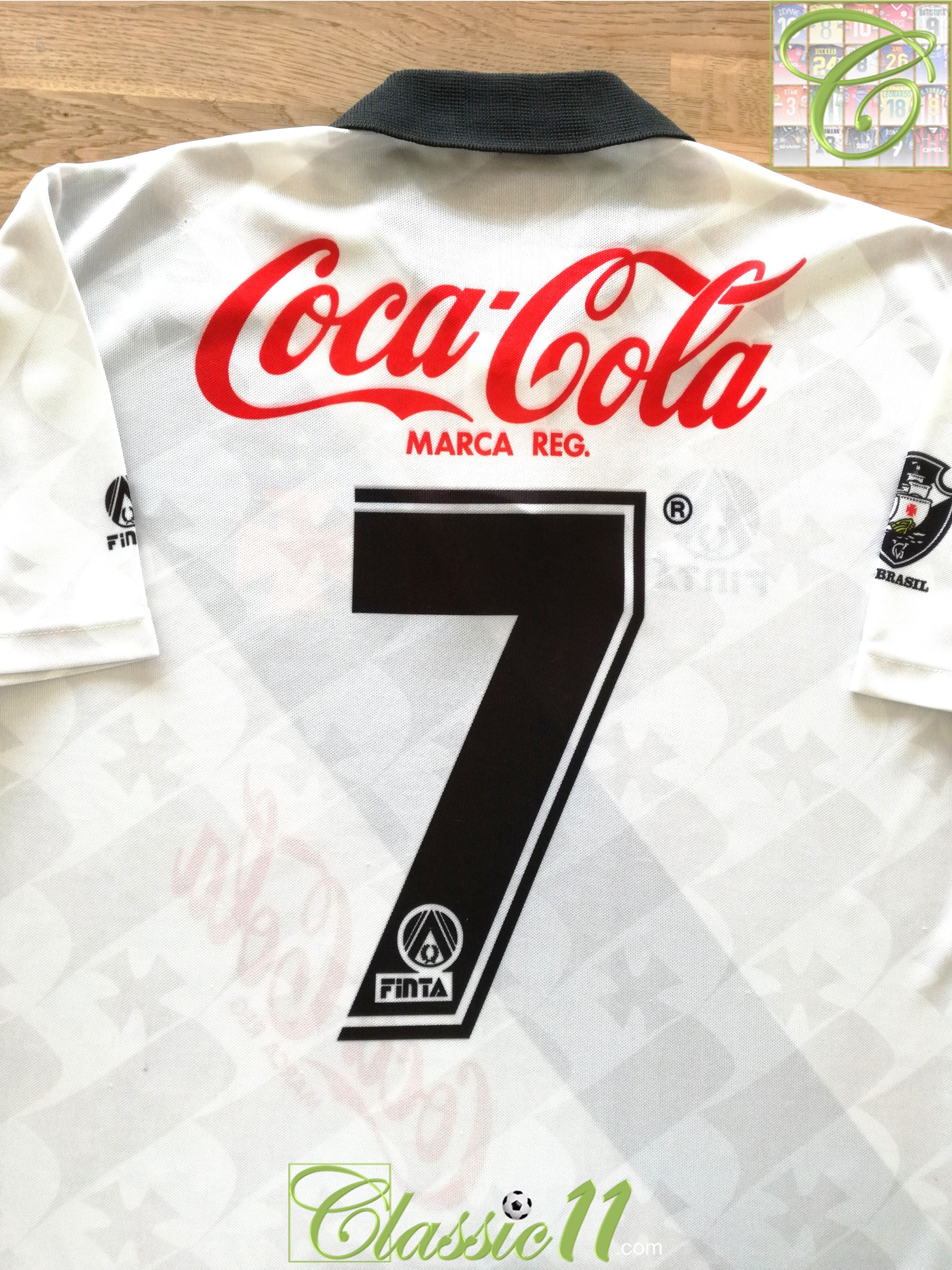 1993 Vasco Da Gama Away Football Shirt (Vladir) #7 (M)