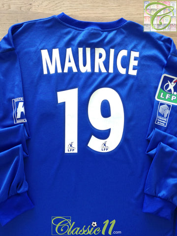 2003/04 Bastia Home Ligue 1 Player Issue Football Shirt Maurice #19 (XL)