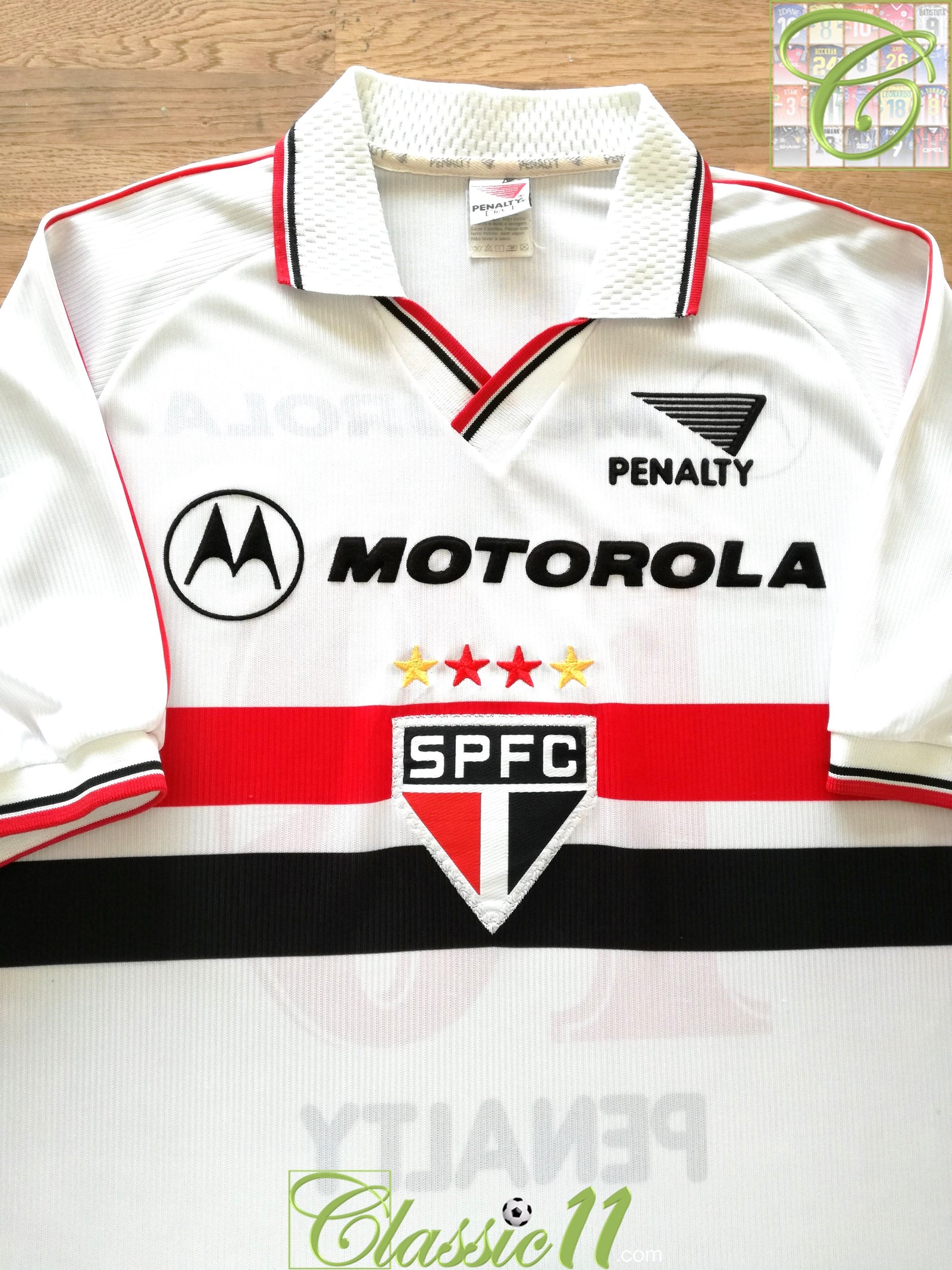 1999 Sao Paulo Home Football Shirt (Raí) #10 (L)