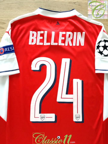 2016/17 Arsenal Home Champions League Football Shirt Bellerin #24 (XS)