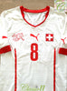 2014 Switzerland Away Match Worn Football Shirt Inler #8 (M)