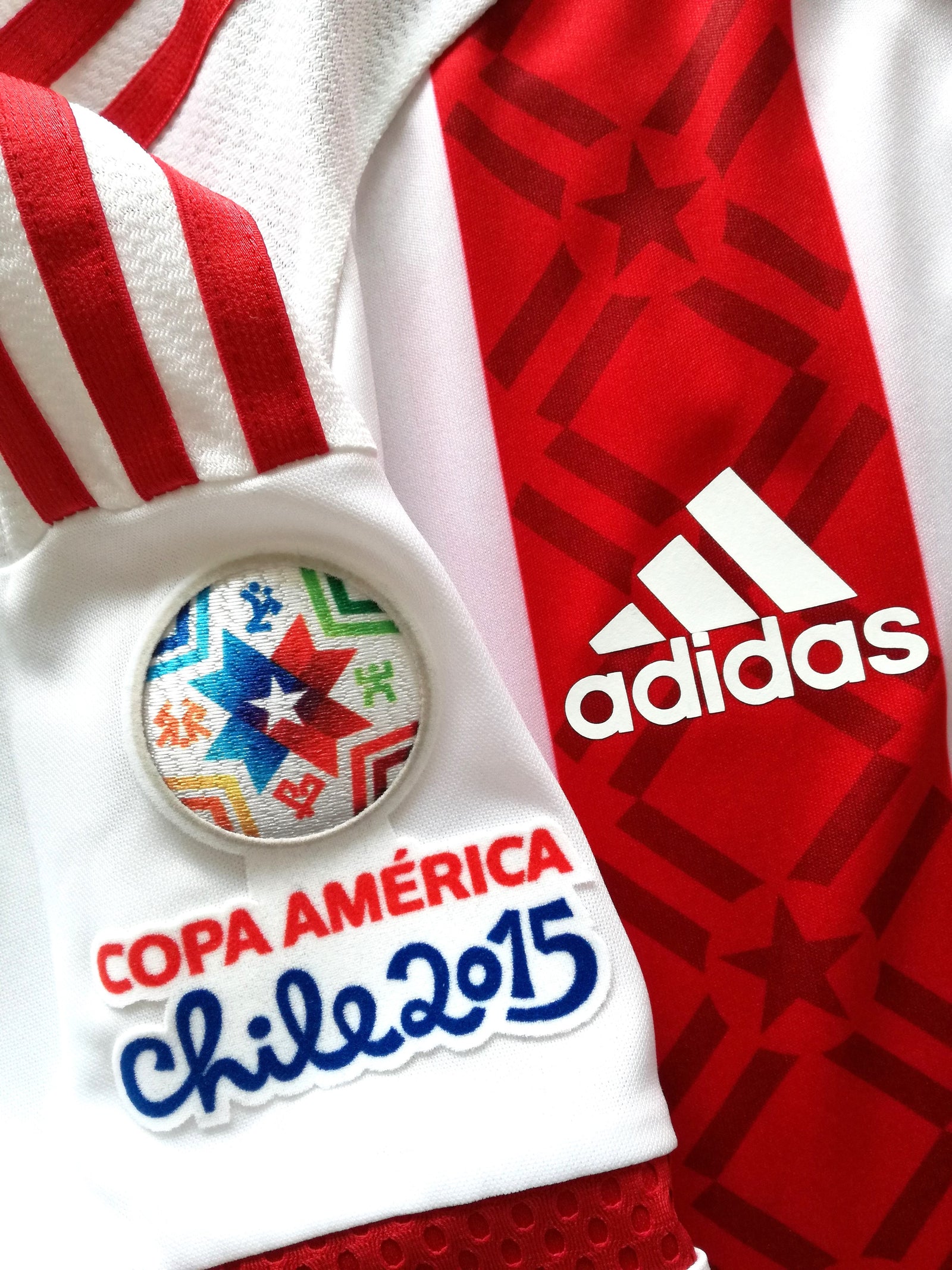 2015 Paraguay Home Match Worn Copa America Football Shirt D. Gonzalez #10 (M) (6)