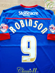 2014/15 Doncaster Rovers Away Match Worn Football Shirt Robinson #9 (M)