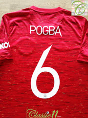 2020/21 Man Utd Home Football Shirt Pogba #6