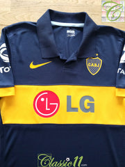 2009/10 Boca Juniors Home Player Issue Football Shirt (S)