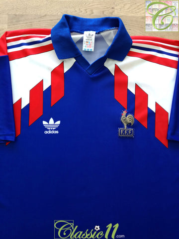 1990/91 France Home Football Shirt