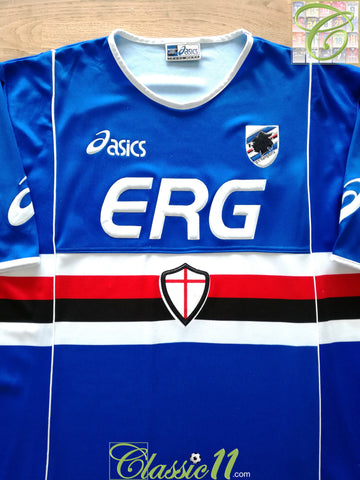 2002/03 Sampdoria Home Football Shirt (XL)