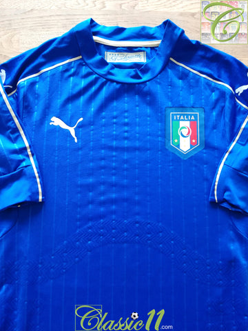 2016/17 Italy Home Player Issue Football Shirt
