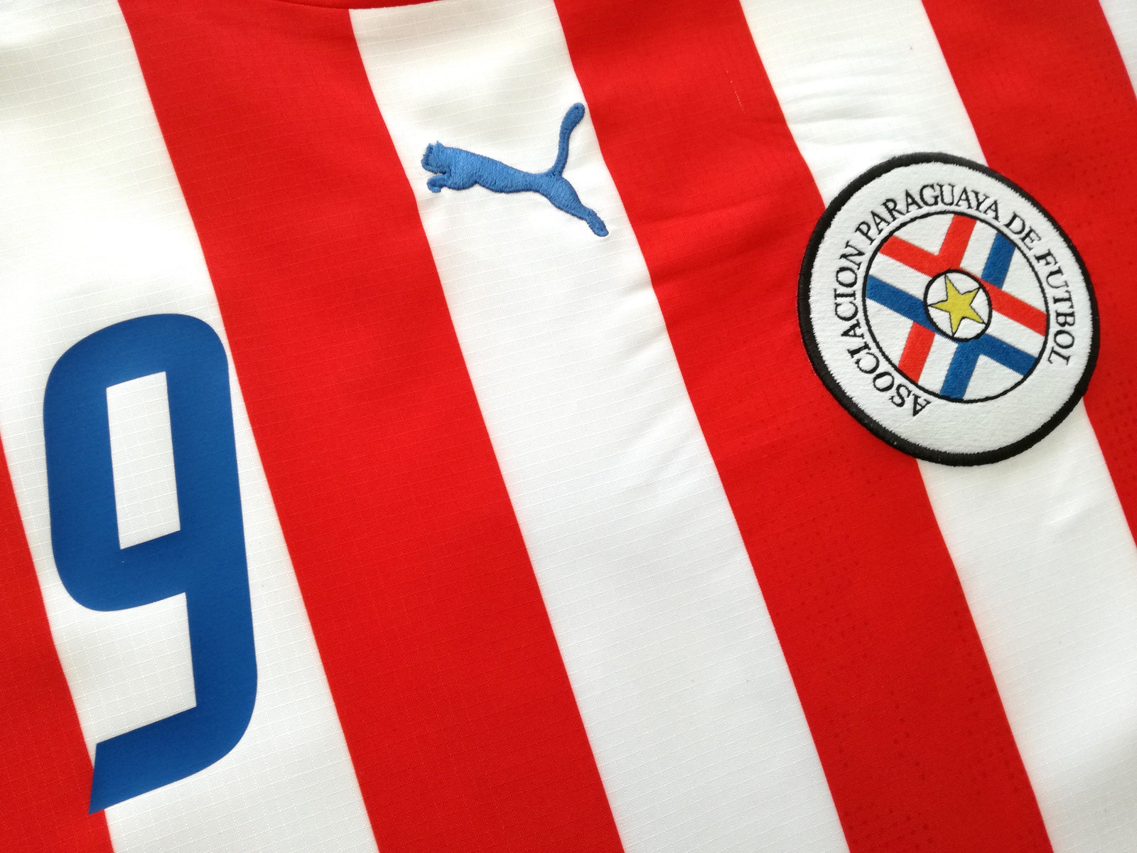 2006/07 Paraguay Home Football Shirt Santa Cruz #9 (L)