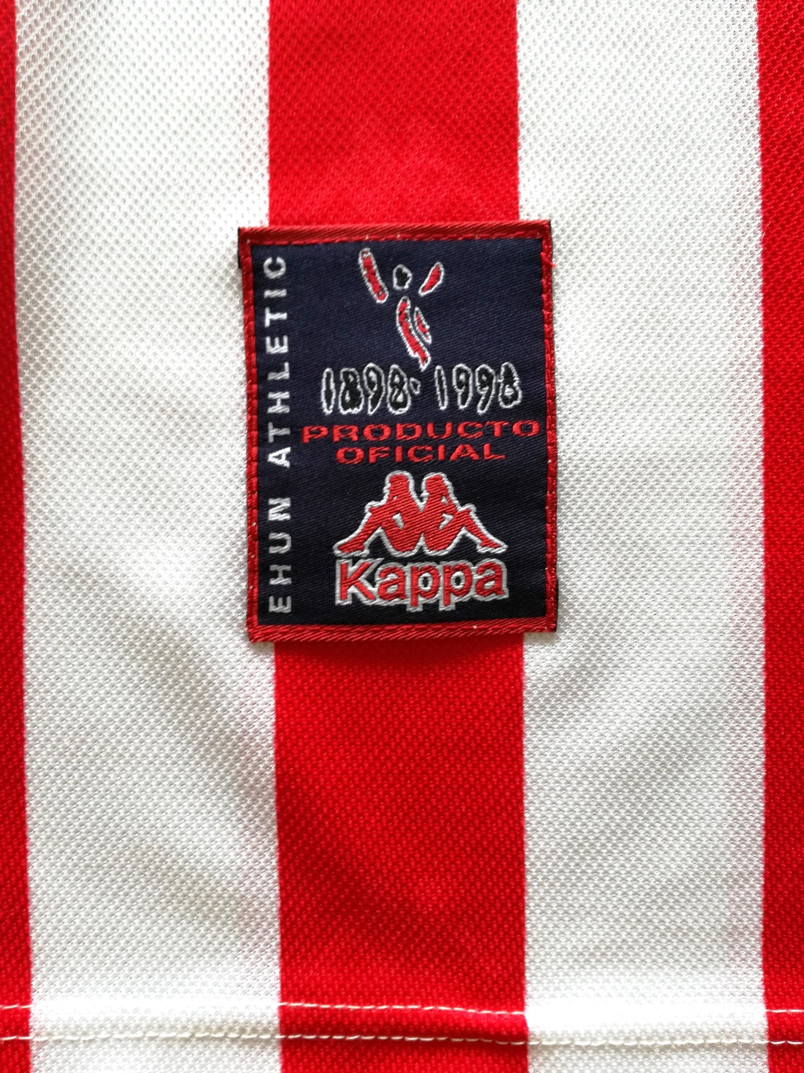 1997/98 Athletic Bilbao Home Centenary Player Issue Football Shirt. #25 (XL)