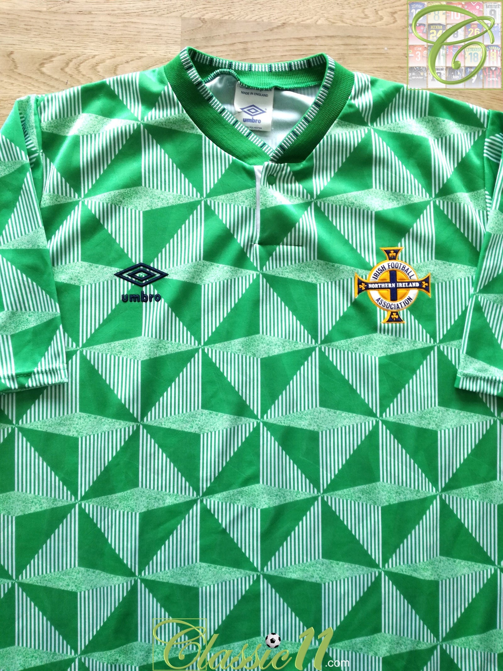 1990/91 Northern Ireland Home Football Shirt (XL)