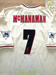 1996/97 Liverpool Away Premier League Football Shirt Mcmanaman #7 (XL)