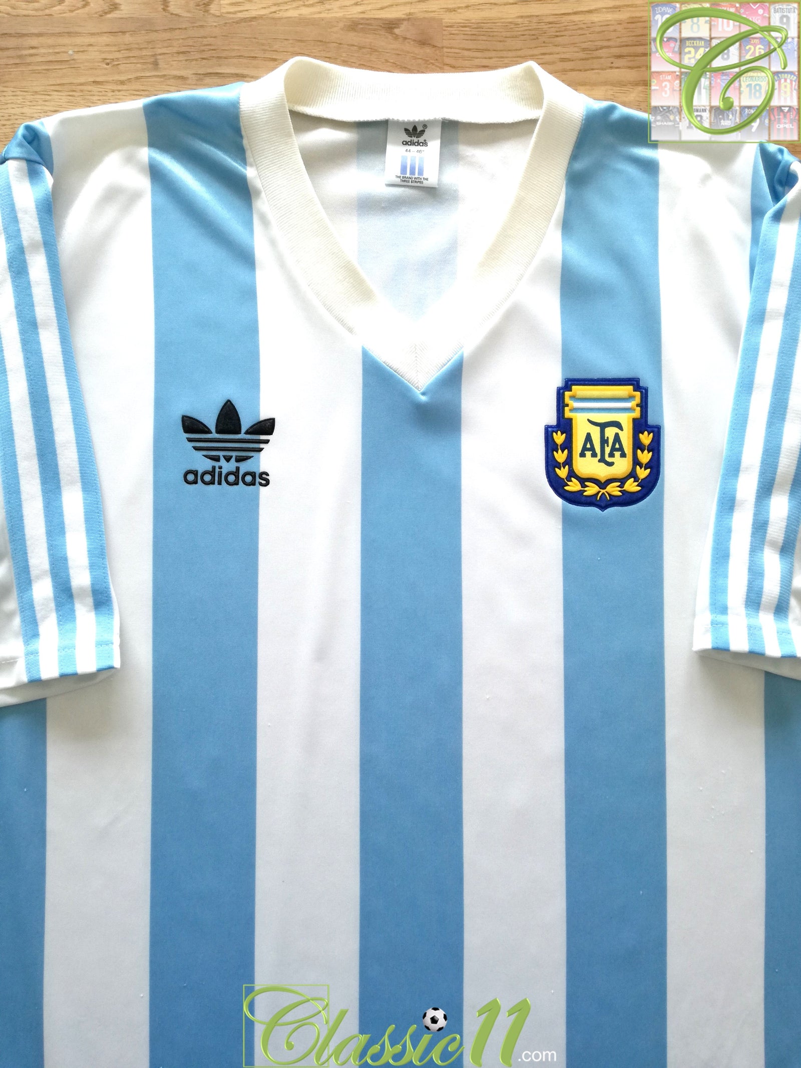 1990/91 Argentina Home Football Shirt