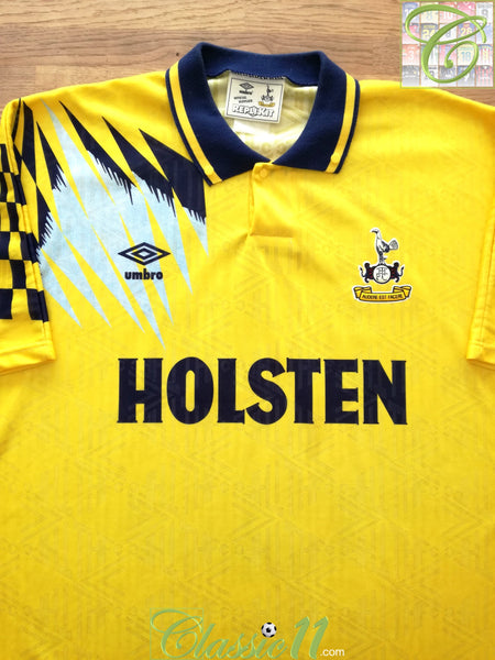 1991/93 Tottenham Hotspur Home Football Shirt (L) Umbro – Football