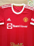 2021/22 Man Utd Home Authentic Football Shirt R. Varane #19 (M)
