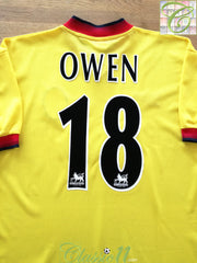 1997/98 Liverpool Away Premier League Football Shirt Owen #18