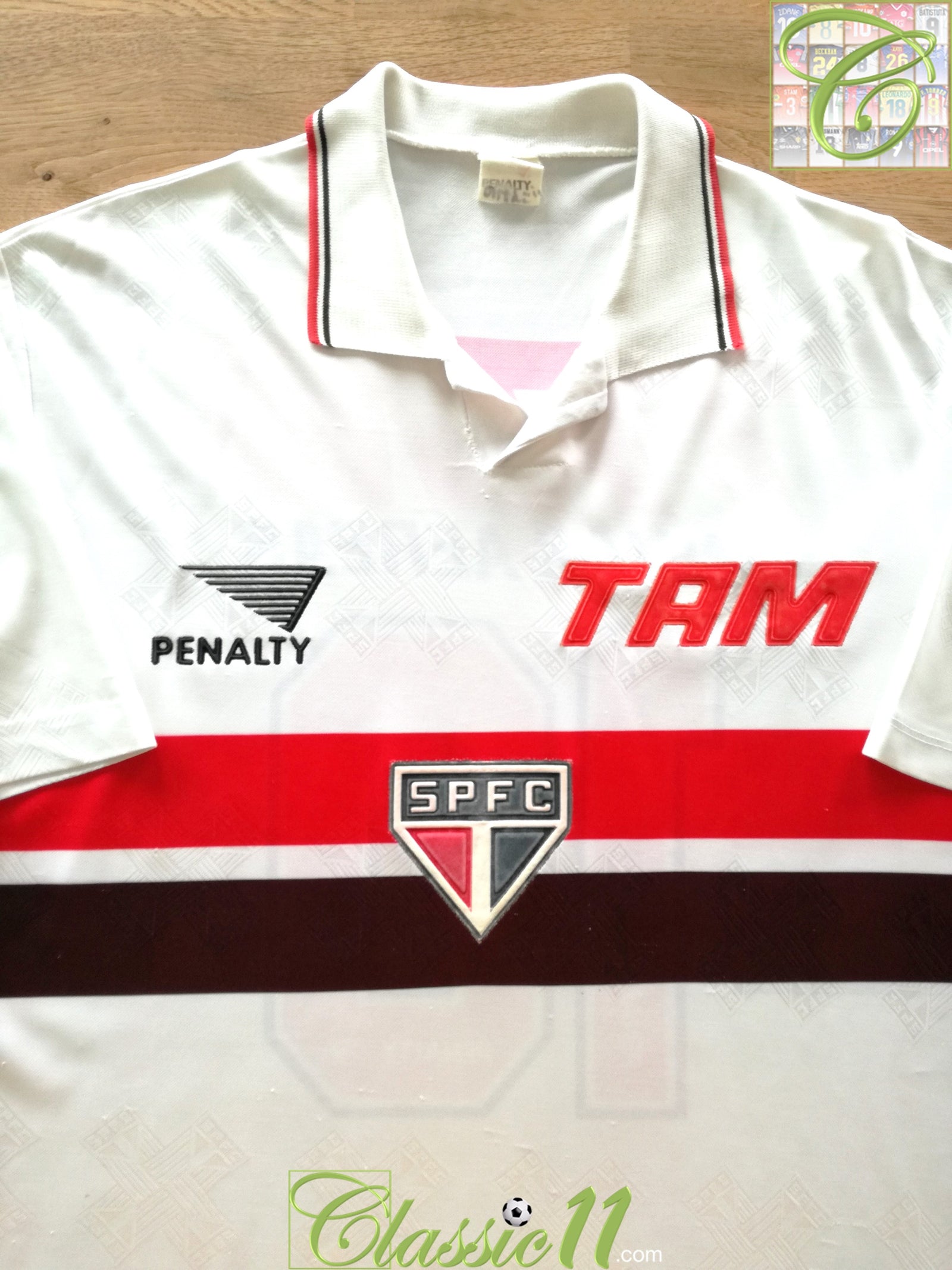 1994 Sao Paulo Home Football Shirt (Juninho) #10 (L)