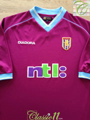 2001/02 Aston Villa Home Football Shirt (3XL)