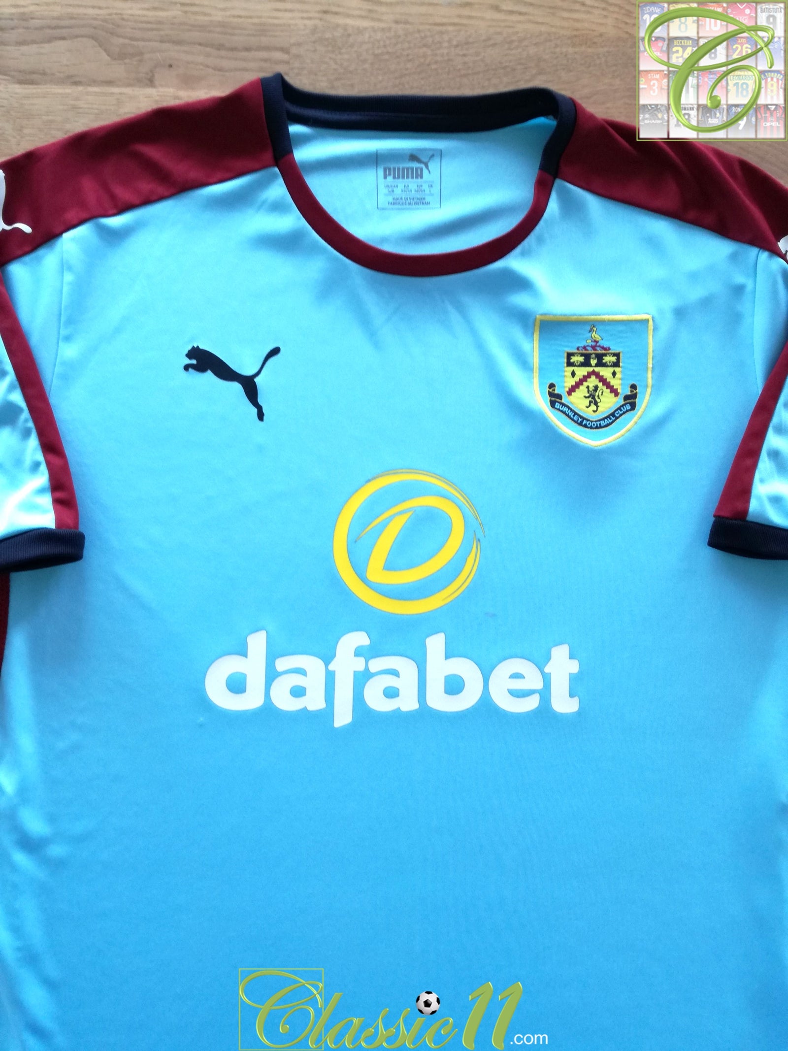 2016/17 Burnley Away Football Shirt (L)