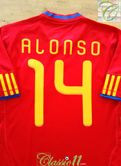 2009/10 Spain Home Football Shirt Alonso #14 (S)