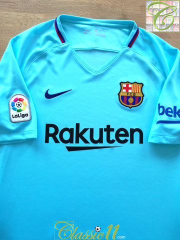 2017/18 Barcelona Away La Liga Football Shirt (M)