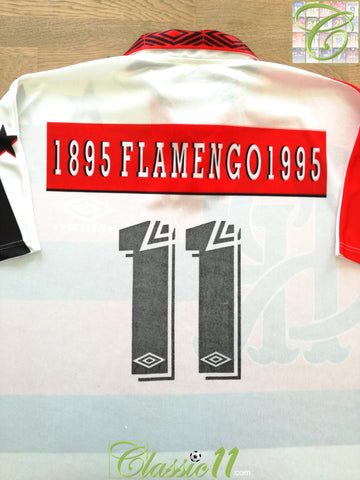 1995 Flamengo Centenary Football Shirt (Romarío) #11 (L)