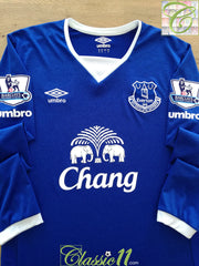 2015/16 Everton Home Premier League Football Shirt. (M)