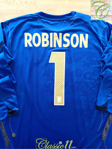 2006/07 England Goalkeeper Football Shirt Robinson #1