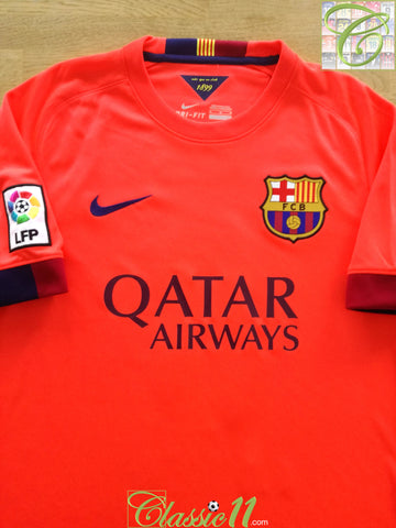 2014/15 Barcelona Away La Liga Football Shirt