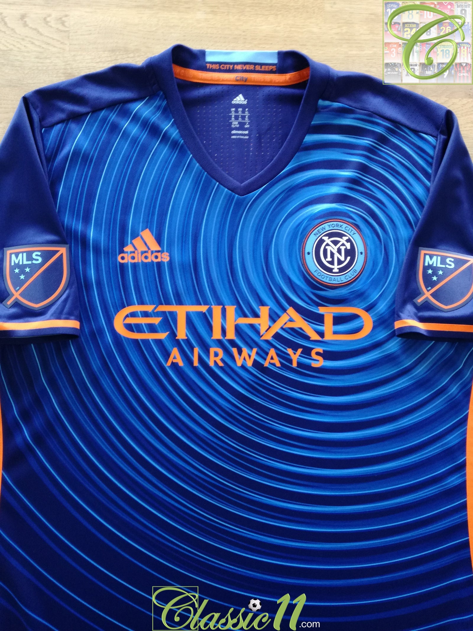 2016 New York City Away MLS Adizero Football Shirt Mix #10 (M)