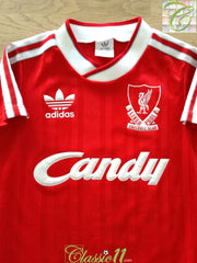 Liverpool FC - Retro 1988-89 Adult Candy 3rd Shirt - White