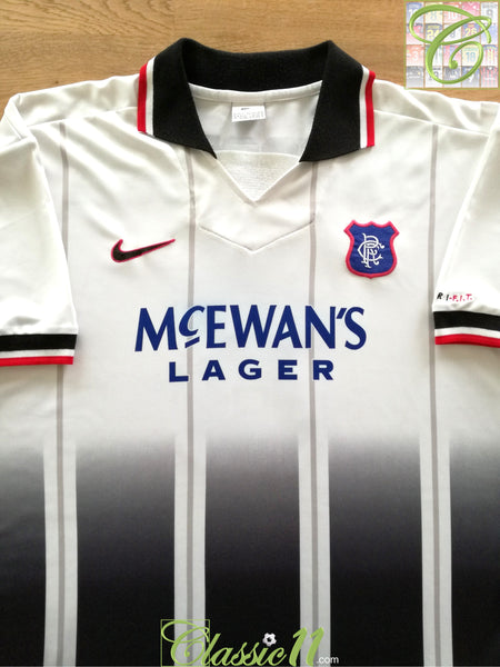 1997/98 Rangers Away Football Shirt Gascoigne #8 / Nike Soccer Jersey
