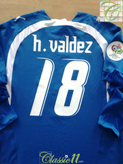 2006 Paraguay Away World Cup Player Issue Football Shirt. N. Valdez #18