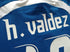 2006 Paraguay Away World Cup Player Issue Football Shirt. N. Valdez #18 (L)